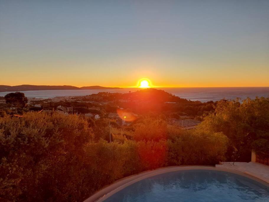 4-Star Private Villa With Heated Pool And Panoramic Sea View At Gulf De Saint Tropez 카발레르쉬르메르 외부 사진