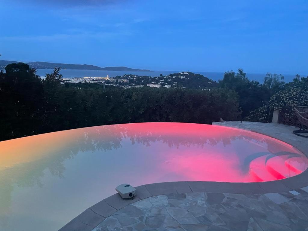 4-Star Private Villa With Heated Pool And Panoramic Sea View At Gulf De Saint Tropez 카발레르쉬르메르 외부 사진