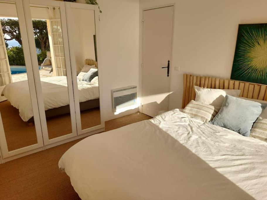 4-Star Private Villa With Heated Pool And Panoramic Sea View At Gulf De Saint Tropez 카발레르쉬르메르 외부 사진