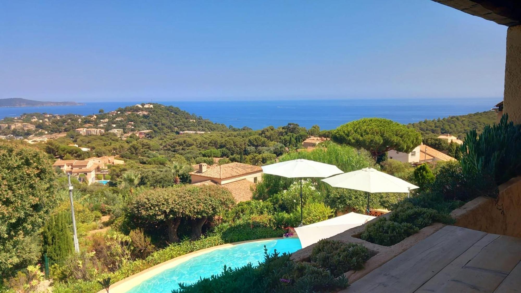4-Star Private Villa With Heated Pool And Panoramic Sea View At Gulf De Saint Tropez 카발레르쉬르메르 외부 사진